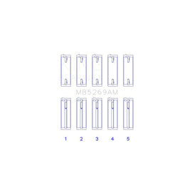 King Engine Bearings Main Bearing Set for 1985-1992 Volkswagen Jetta (MB5269AM)