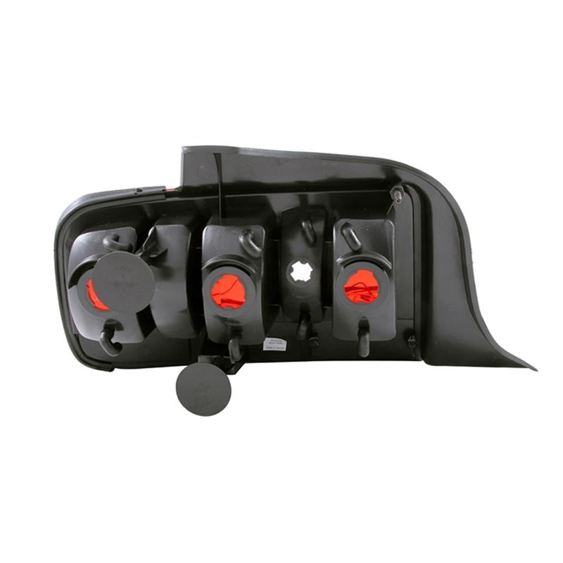 ANZO USA 2005-2009 Ford Mustang Taillights Red/Clear - 2010 Style (221166)