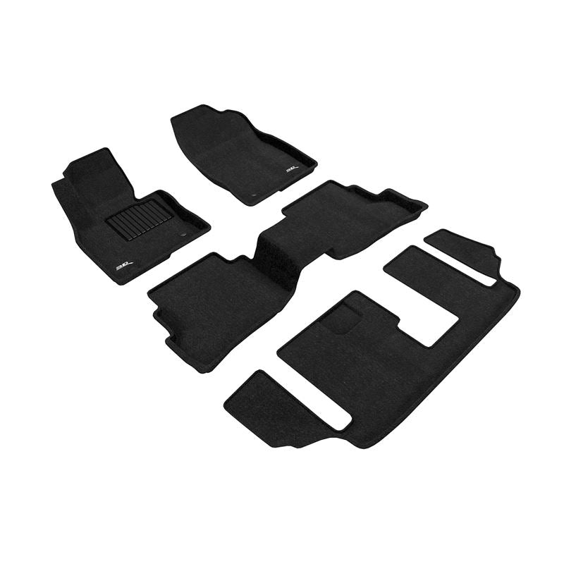 3D Maxpider ELEGANT Floor Mat, BLACK, 1ST ROW/2ND ROW/3RD ROW (L1MZ05704709)