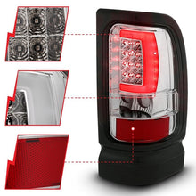 Load image into Gallery viewer, ANZO USA Tail Light Assembly, LED, Clear Lens, Chrome Housing, Pair, (311341)