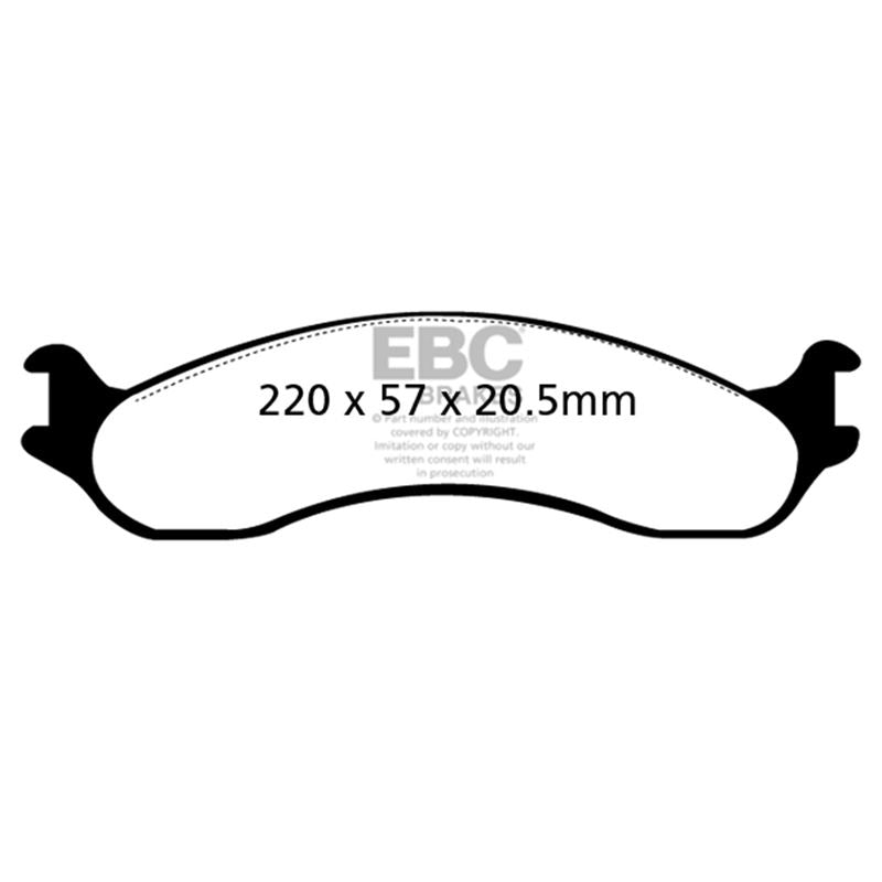 EBC Yellowstuff Street And Track Brake Pads (DP41266R)