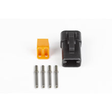 Load image into Gallery viewer, Haltech Plug and pins only - Male Deutsch DTP-06-4S - Black connector (25Amp) (HT-031201)