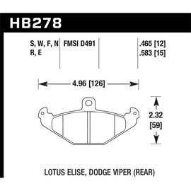 Hawk Performance Blue 9012 Brake Pads (HB278E.583)