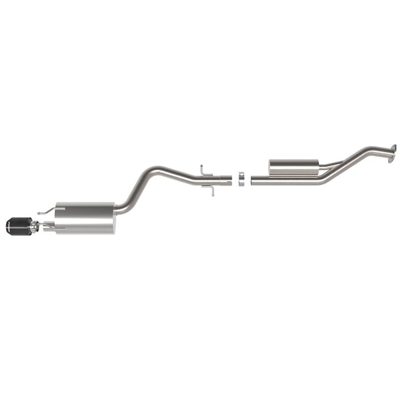 Takeda 2-1/2 IN 304 Stainless Steel Cat-Back Exhaust System Carbon Fiber (49-36058-C)