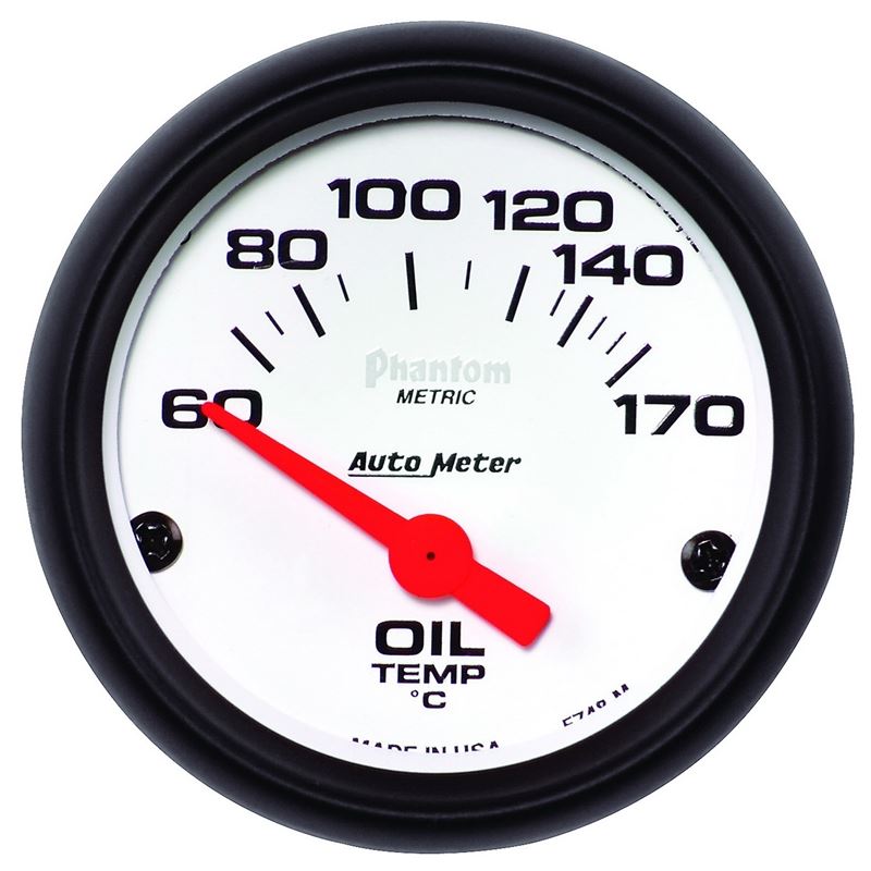 AutoMeter Phantom 2-1/16in 60-170 Deg F Electronic Oil Temperature Gauge (5748-M)