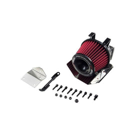 APEXiÂ® Power Metal Polished Short Ram Air Intake System with Red Filter (507-M005)