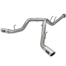 Load image into Gallery viewer, aFe Large Bore-HD 4 IN 409 Stainless Steel DPF-Back Exhaust System w/Polished Tip (49-43092-P)