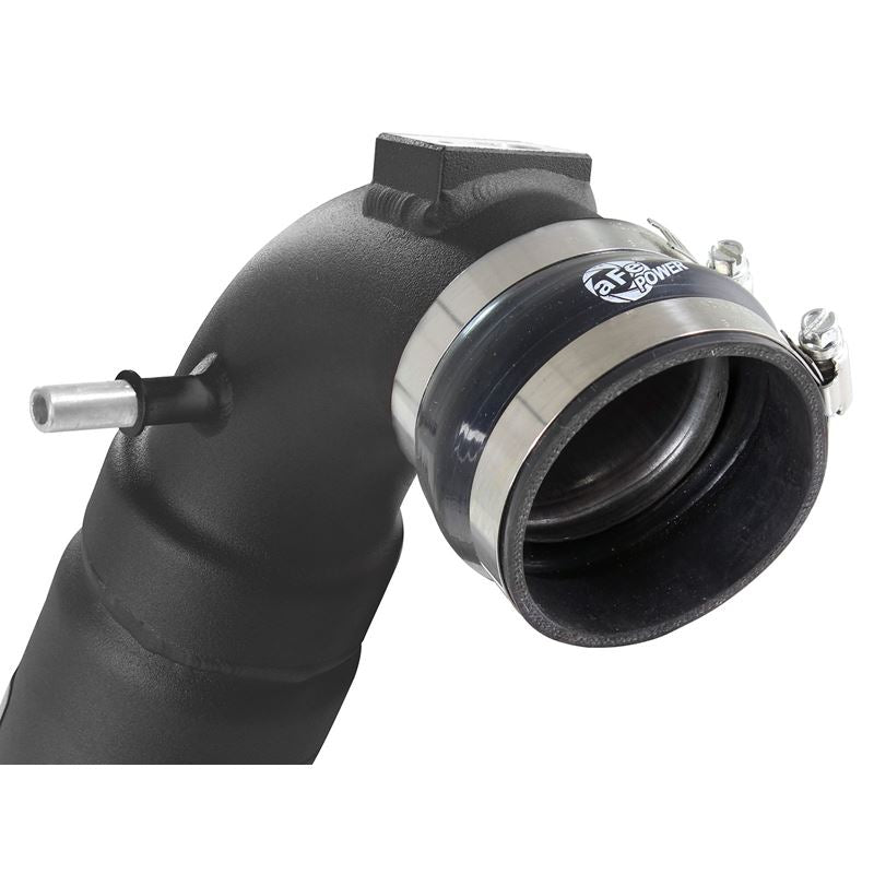 aFe BladeRunner 3-1/2 IN to 3 IN Aluminum Cold Charge Pipe Black (46-20219-B)