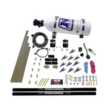 Load image into Gallery viewer, Nitrous Express 10 Cyl Piranha Nozzle Direct Port Nitrous Kit (250-500HP) w/5lb Bottle (81000EFI-05)