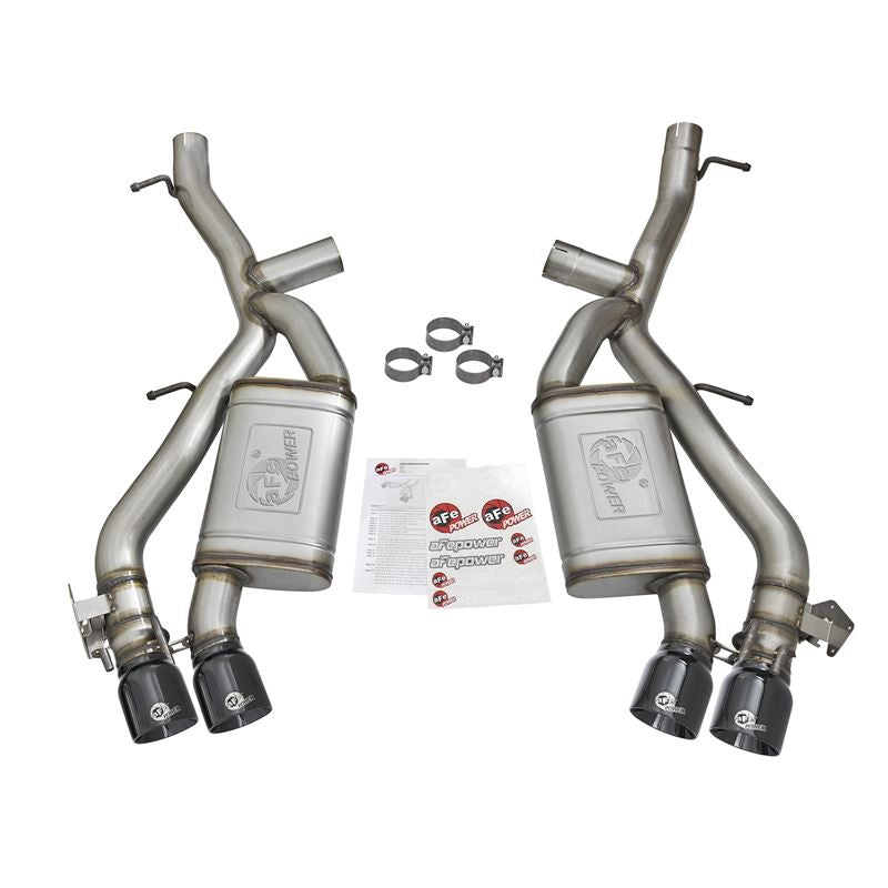 aFe MACH Force-Xp 3 IN 304 Stainless Steel Axle-Back Exhaust System w/Black Tip (49-34068-B)