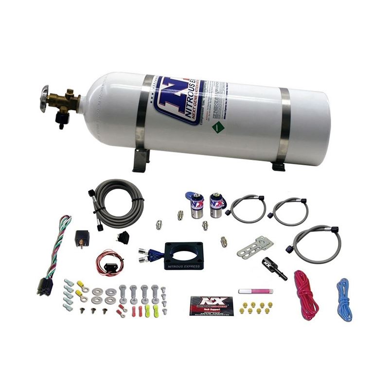 Nitrous Express 13-16 Dodge Dart 1.4L Turbo Nitrous Plate Kit (35-100HP) w/15lb Bottle (20941-15)