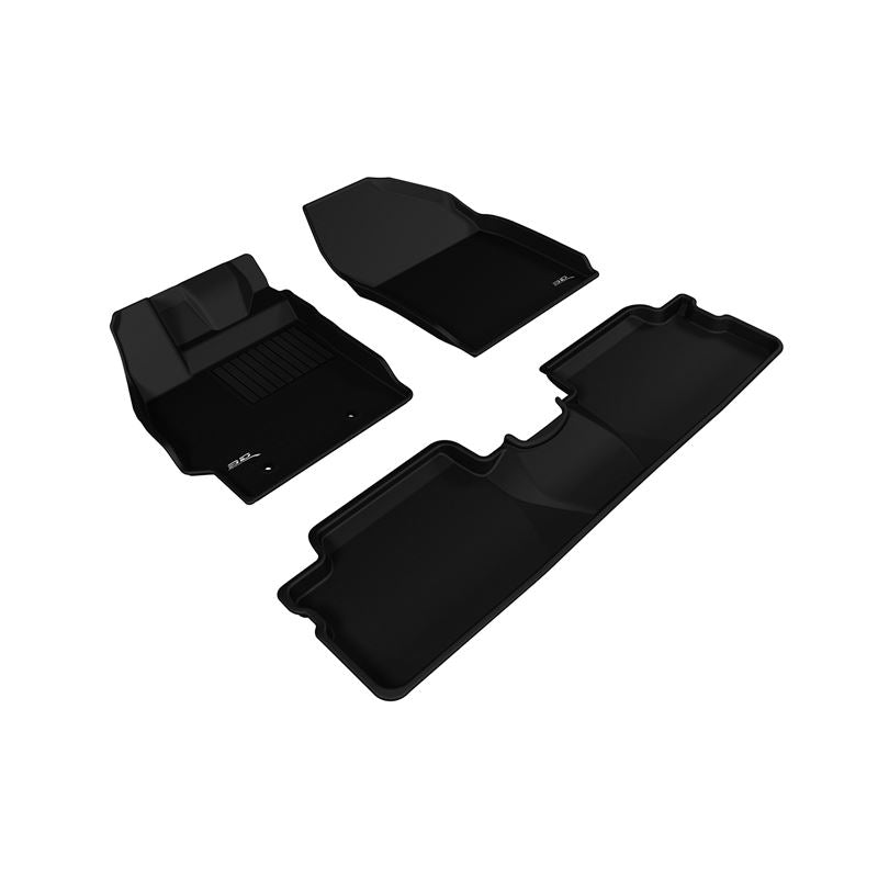 3D Maxpider KAGU Floor Mat, BLACK, 1ST ROW/2ND ROW (L1SC00501509)