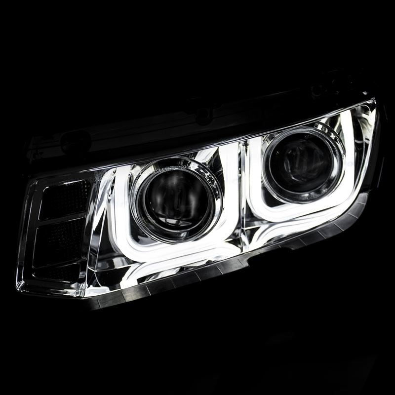 ANZO USA 2014-2015 Chevrolet Camaro Projector Headlights w/ U-Bar Chrome (121509)