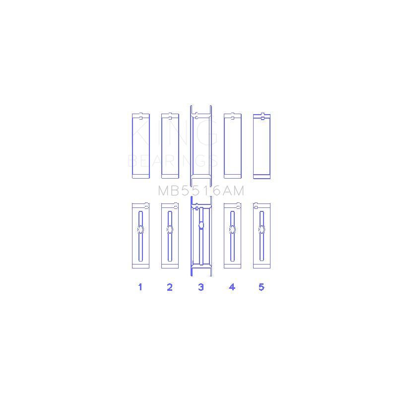 King Engine Bearings Main Bearing Set for 1976-1980 Buick Electra (MB5516AM)