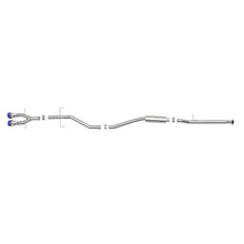 Load image into Gallery viewer, Takeda 2-1/2 IN 304 Stainless Steel Cat-Back Exhaust System w/ Blue Flame Tip (49-36620-L)