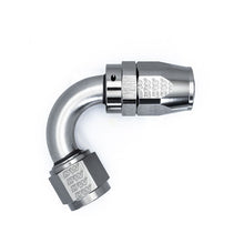 Load image into Gallery viewer, Deatschwerks 10 AN Female Flare Swivel 120-degree Hose End CPE, anodized DW titanium (6-02-0826)