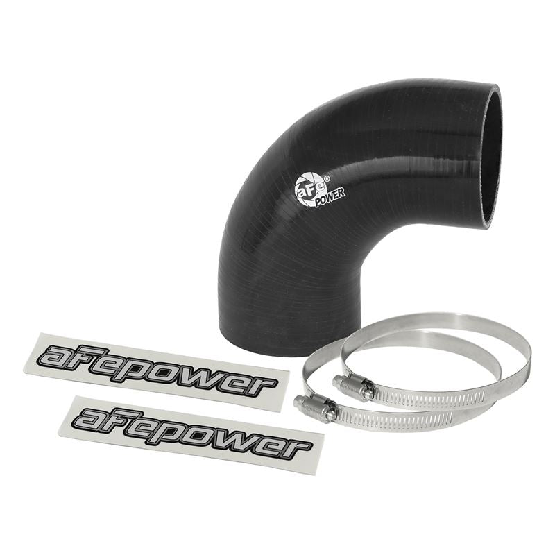 aFe Cold Air Intake System (2-3/4 IN ID x 3 IN L x 90 Deg.) Elbow Coupler - Black (59-00059)