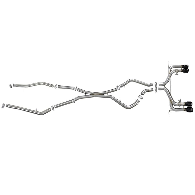 aFe MACH Force-XP 3-1/2 IN 304 Stainless Steel Cat-Back Exhaust w/ Black Tip (49-36342-B)