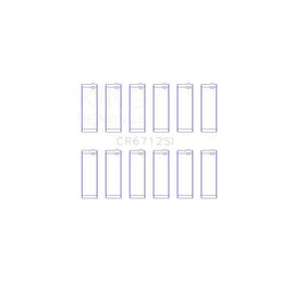 King Engine Bearings Connecting Rod Bearing Set for 1997-2002 Ford E-250 Econoline (CR6712SI1.0)