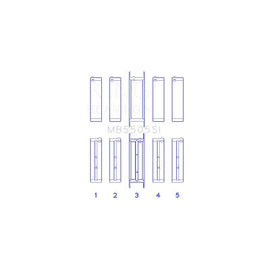 King Engine Bearings Main Bearing Set for 1977-1979 Ford F-100 (MB5505SI 040)