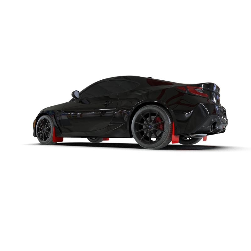 Rally Armor Red Mud Flap/Black Logo for 2022-24 Subaru BRZ, Toyota GR86 (MF99-UR-RD-BLK)