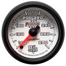 Load image into Gallery viewer, AutoMeter Phantom II 52mm Full Sweep Electronic 140-280 Deg F Oil Temperature Gauge (7556)