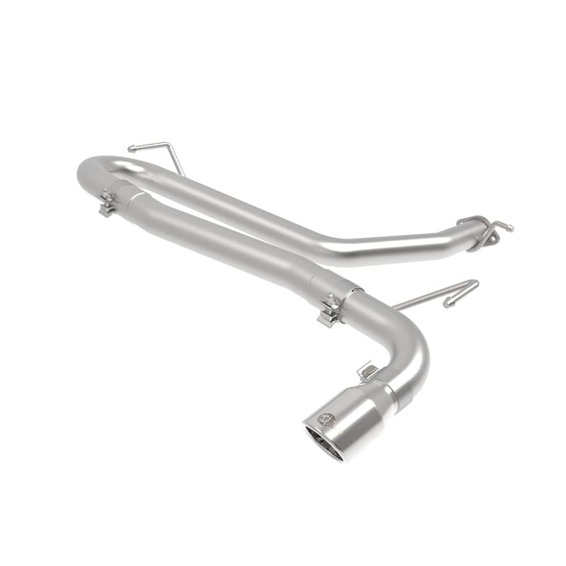 aFe Takeda 2-1/2 IN 304 Stainless Steel Axle-Back Exhaust w/o Muffler Polished Tips (49-37017NM-P)