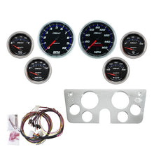 Load image into Gallery viewer, AutoMeter Billet Dash Panel - Tach/MPH Speedo/Oil Press/Water Temp/Volt - Cobalt for 67-72 GM Truck (7045-CB)