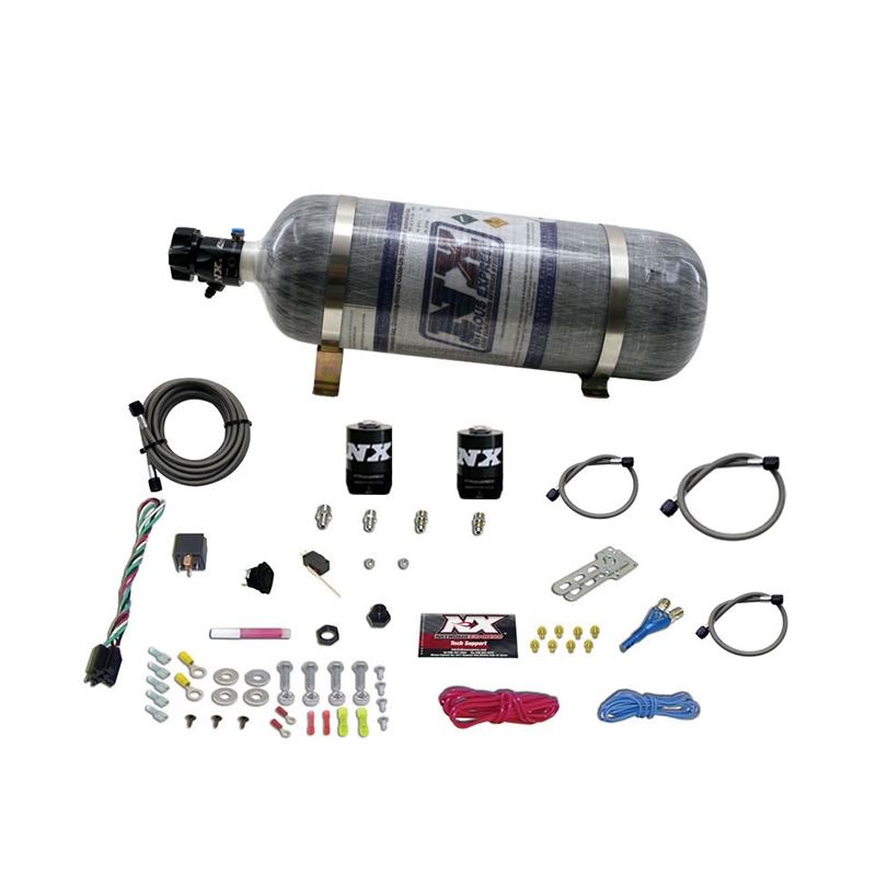 Nitrous Express Dodge EFI Race Single Nozzle Nitrous Kit (100-250HP) w/Composite Bottle (20316-12)