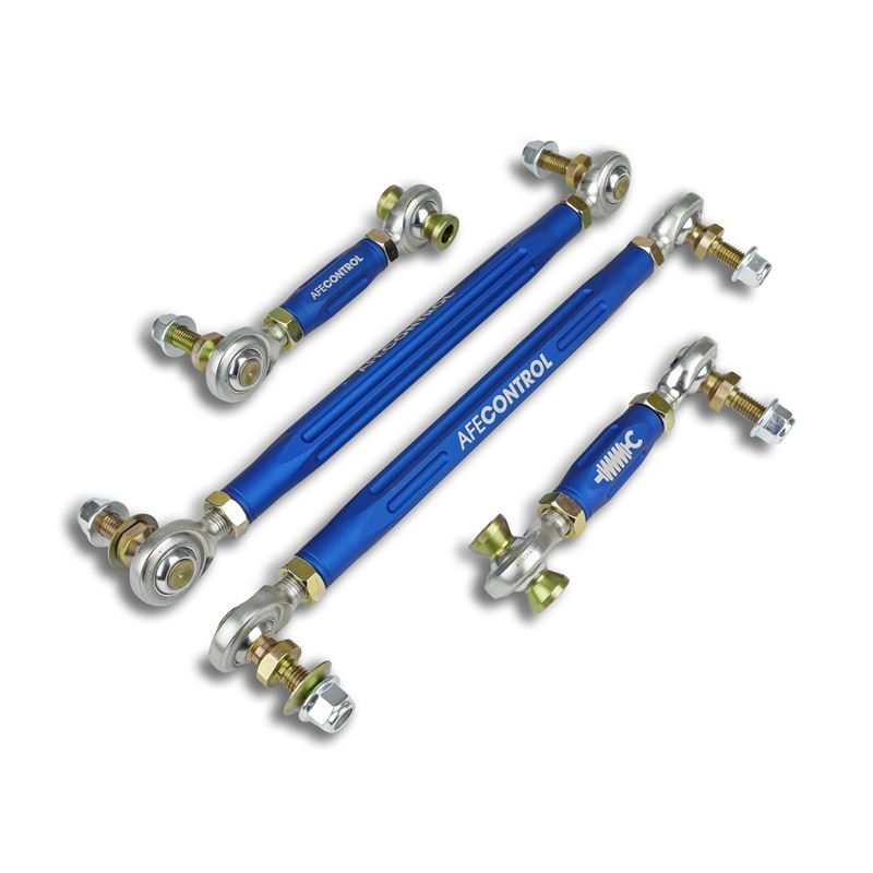 aFe CONTROL Adjustable End Link Set Blue for 2015-2018 BMW M3(442-502001-L)