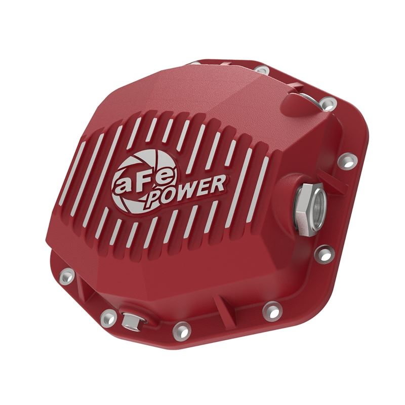 aFe Pro Series Rear Differential Cover Red w/ Machined Fins (Dana M220) (46-71000R)