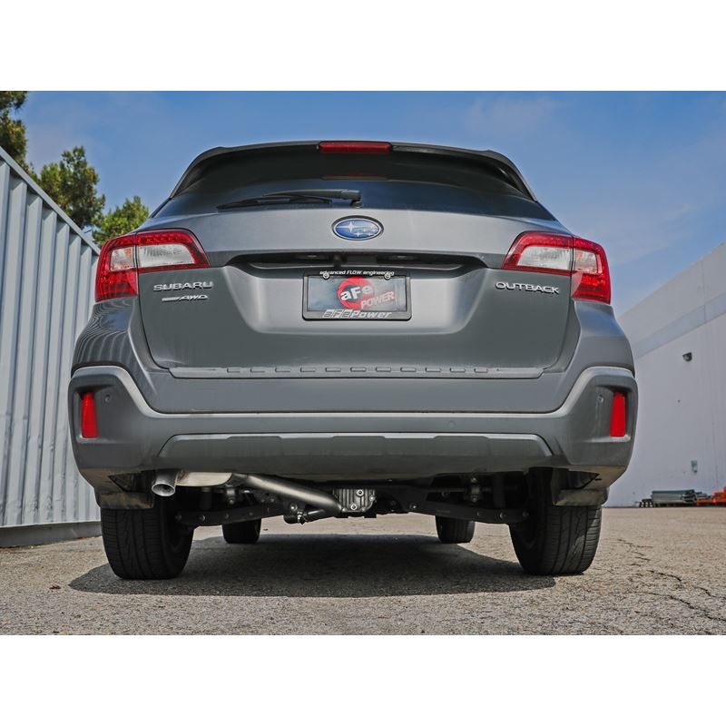 Takeda 2.5in 304 SS Cat-Back Exhaust for 15-19 Subaru Outback H4 2.5L (49-36807)