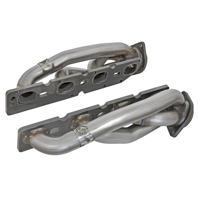 aFe Twisted Steel 409 Stainless Steel Shorty Header (48-42001-1)