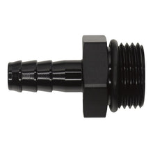 Load image into Gallery viewer, DeatschWerks 10AN ORB Male to 3/8in Male Triple Barb Fitting (Incl O-Ring) - Anodized Matte Black(6-02-0517-B)