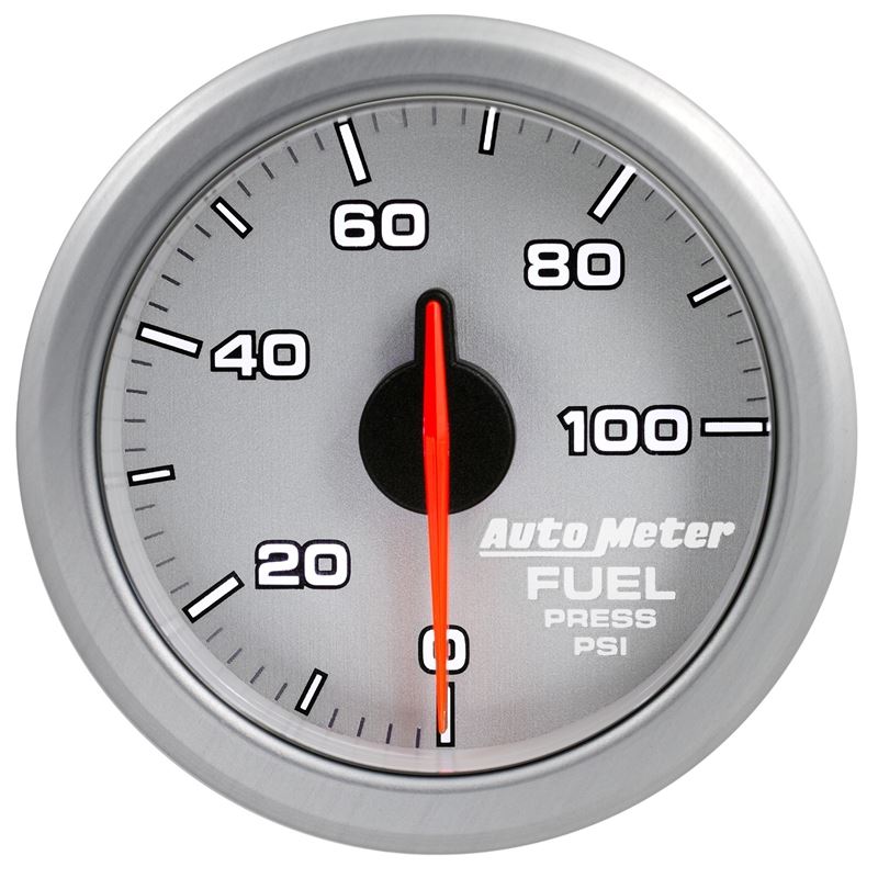 AutoMeter Airdrive 2-1/6in Fuel Pressure Gauge 0-100 PSI - Silver (9171-UL)