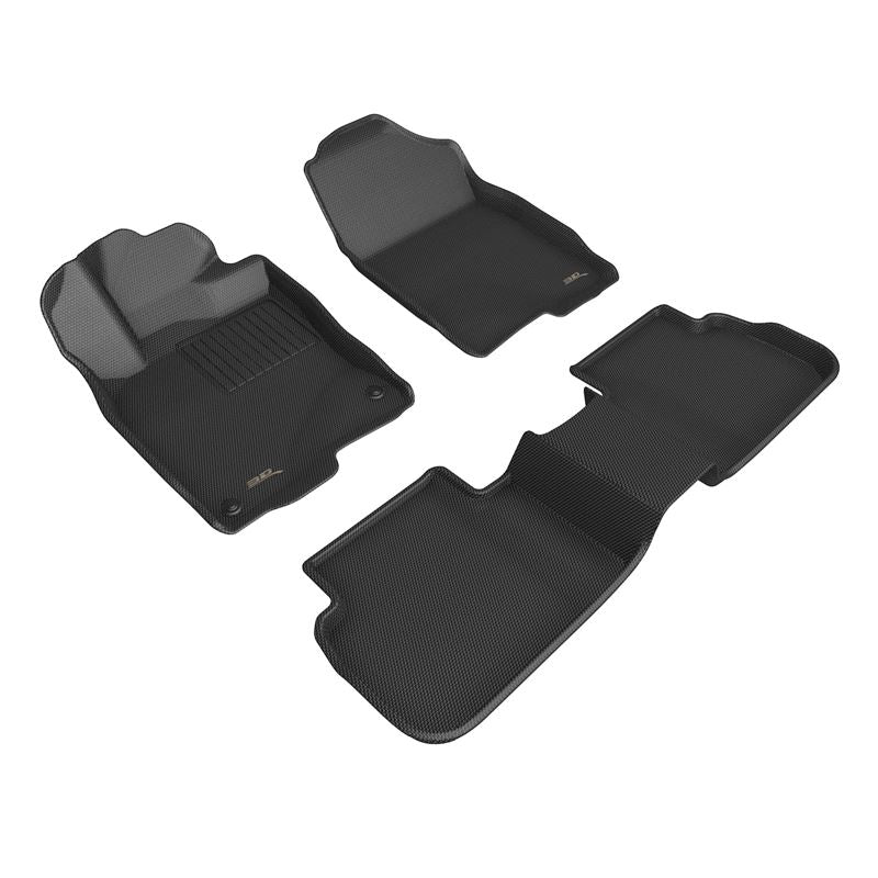 3D Maxpider KAGU Floor Mat, BLACK, 1ST ROW/2ND ROW (L1HD12001509)