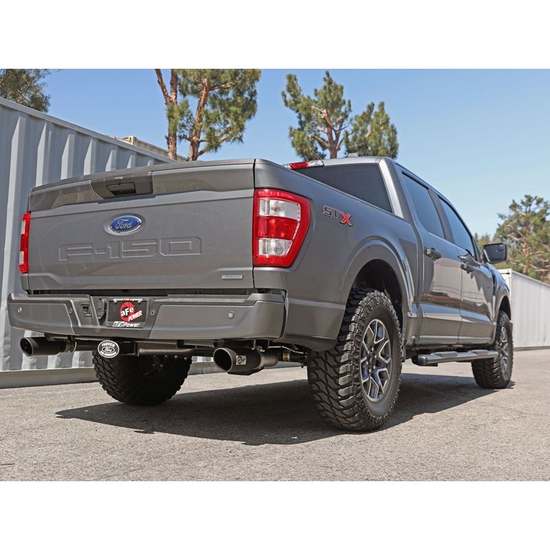 aFe Vulcan Series 3 IN 304 Stainless Steel Cat-Back Exhaust System w/ Black Tips for 2021-2021 Ford F-150(49-33127-B)