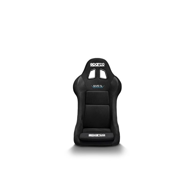 Sparco EVO S QRT Racing Seats, Black/Black Cloth with Black Stitch (008024RNR)