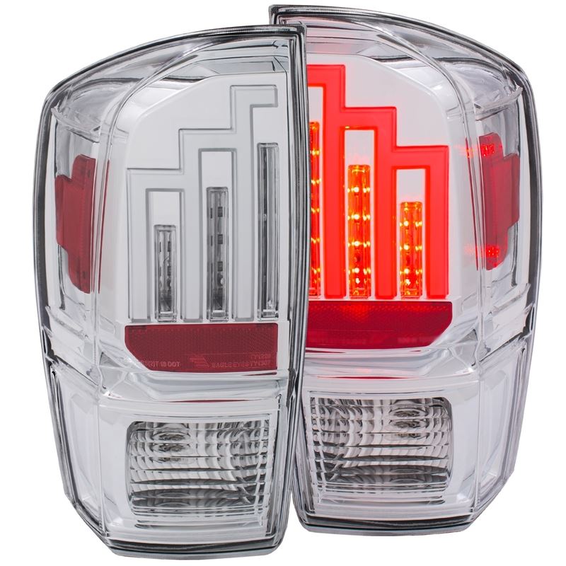 ANZO USA 2016-2017 Toyota Tacoma LED Taillights Chrome (311283)