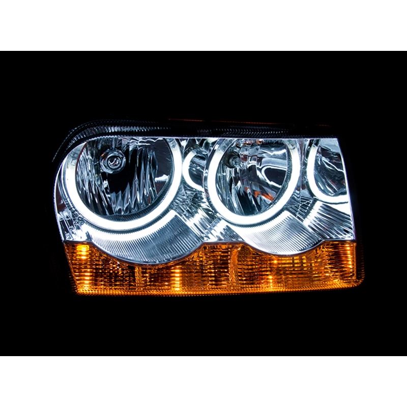 ANZO USA 2005-2010 Chrysler 300 Crystal Headlights w/ Halo Chrome (CCFL) (121137)