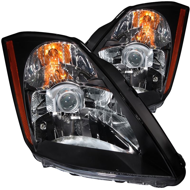 ANZO USA 2003-2005 Nissan 350Z Crystal Headlights Black (121108)