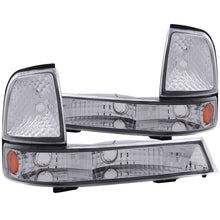 Load image into Gallery viewer, ANZO USA 1998-2000 Ford Ranger Euro Parking Lights Chrome w/ Amber Reflector (511003)