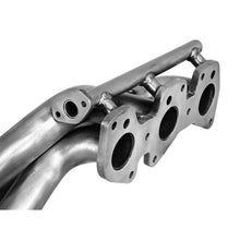 Load image into Gallery viewer, aFe POWER Twisted Steel Header 409 Stainless Steel w/ Cat (48-46003-1HC)