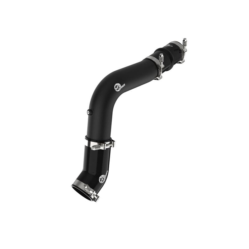 aFe 19-23 RAM Diesel L6-6.7L BladeRunner 3.5 IN Aluminum Hot Charge Pipe - Black (46-20618-B)