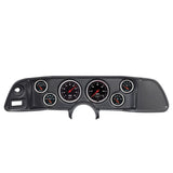 AutoMeter Designer Black 70-78 Camaro Dash Kit 6pc Tach / MPH / Fuel / Oil / WTMP / Volt (7022-DB)