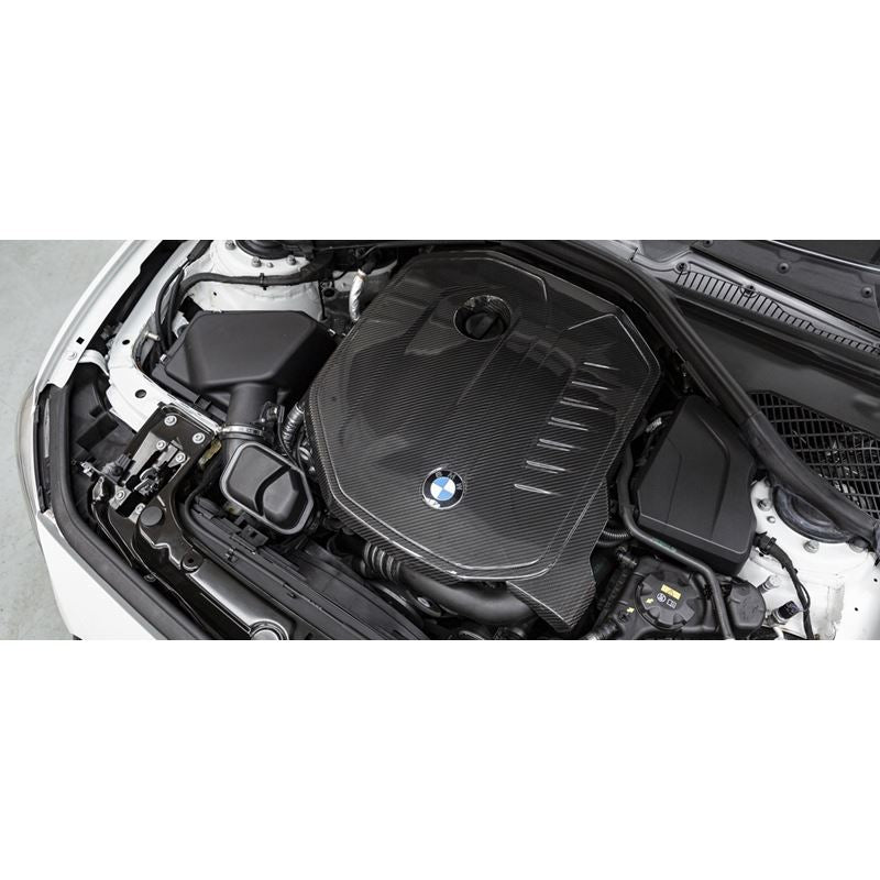 Eventuri BMW F20 M140i, F22 M240i, F30 M340i B58 Black Carbon Engine Cover (EVE-B58F-CF-ENG)