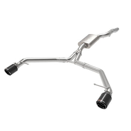 aFe MACH Force-Xp 3 IN to 2-1/2 IN Stainless Steel Axle-Back Exhaust w/ Carbon Tip for 2013-2016 Audi allroad(49-36437-C)