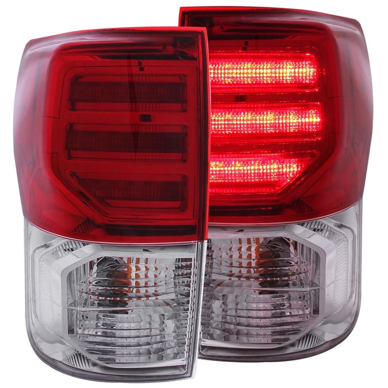 ANZO USA 2007-2013 Toyota Tundra LED Taillights Red/Clear G2 (311204)