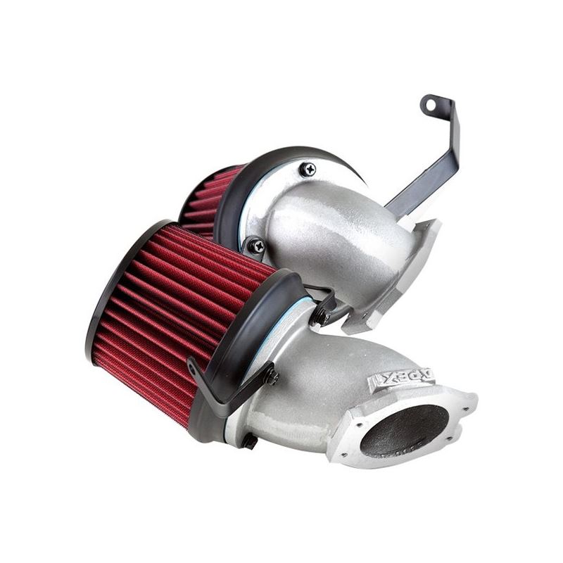 APEXiÂ® Power Metal Polished Short Ram Air Intake System with Red Filter (507-N011)