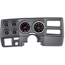 Load image into Gallery viewer, AutoMeter Designer Black 73-83 Chevy Truck / Suburban Dash Kit 6pc Tach/ MPH/ Fuel/ Oil/ WTMP/ Volt (7027-DB)